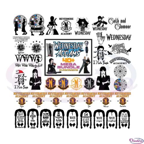 40-wednesday-addams-mega-bundle-svg-graphic-designs-files