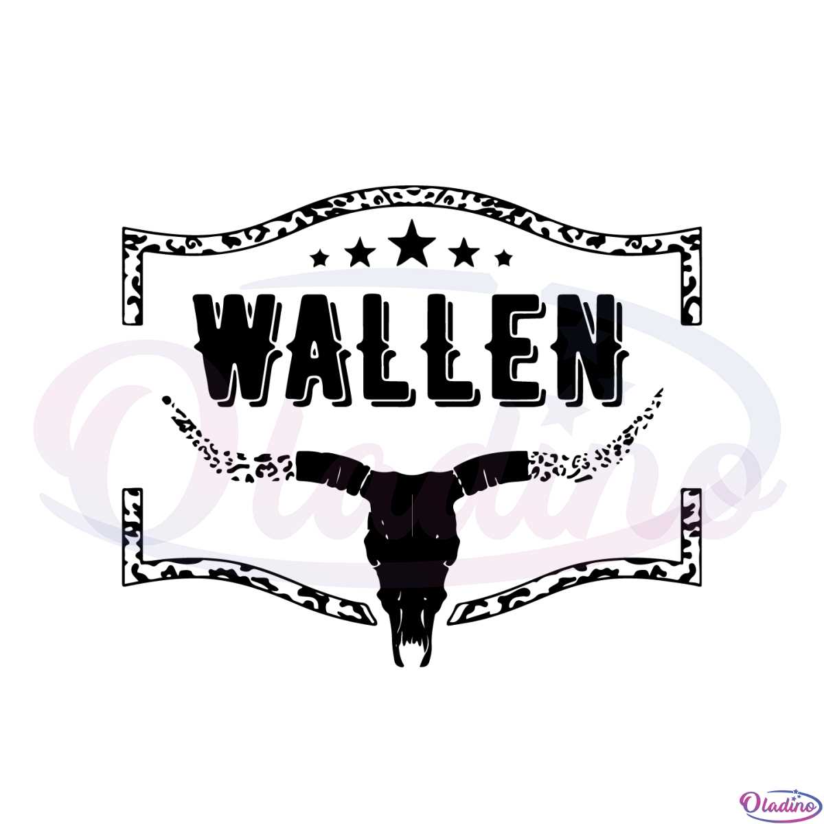wallen-western-custom-wallen-bullhead-svg-graphic-designs-files