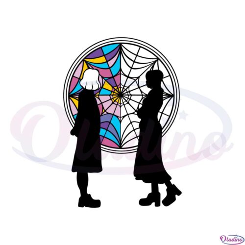 wednesday-addams-and-enid-ophelia-hall-window-svg-cutting-files