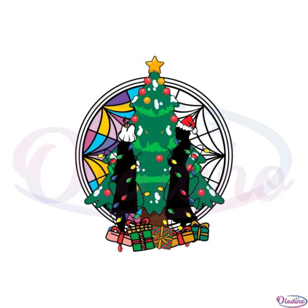 wednesday-addams-and-enid-christmas-friend-svg-cutting-files