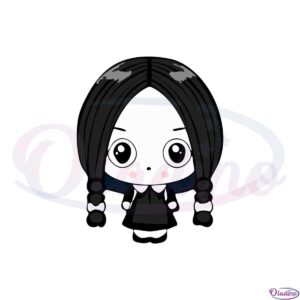 chibi-wednesday-addams-svg-files-for-cricut-sublimation-files