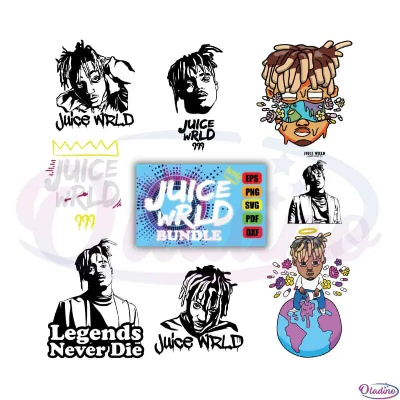 legend-never-die-juice-wrld-bundle-svg-graphic-designs-files