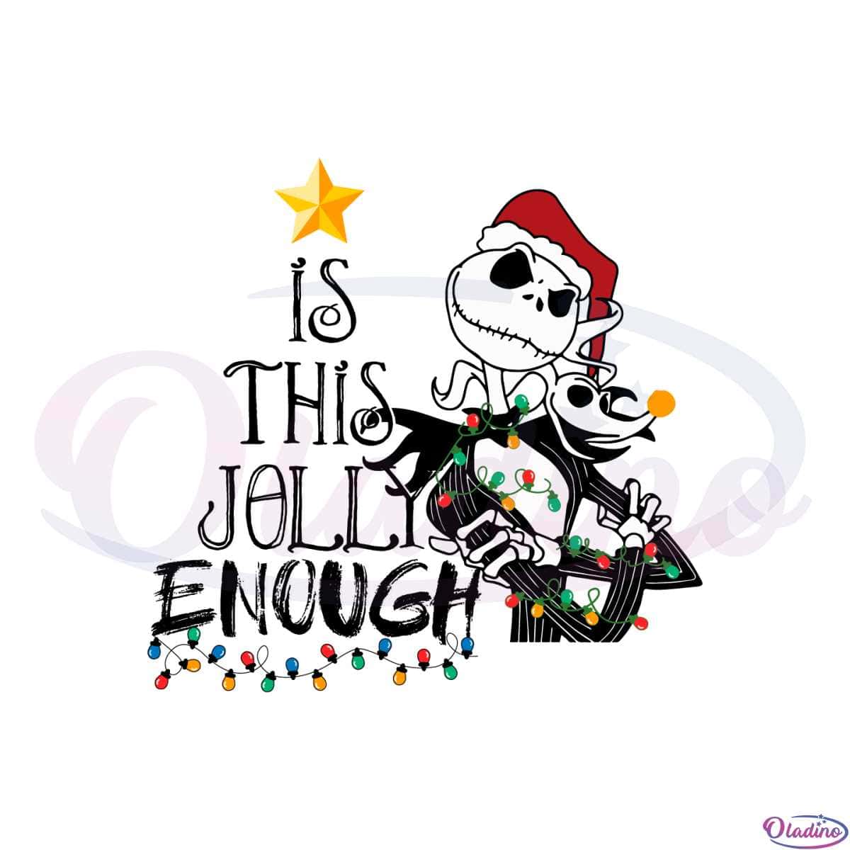 Ho Ho Ho Jack skellington santa claus SVG, Jack skellington