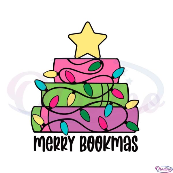 merry-bookmas-christmas-book-tree-svg-graphic-designs-files