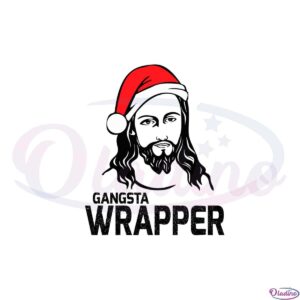 gangster-wrapper-christmas-santa-hat-svg-graphic-designs-files