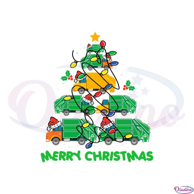 funny-garbage-truck-christmas-tree-svg-graphic-designs-files