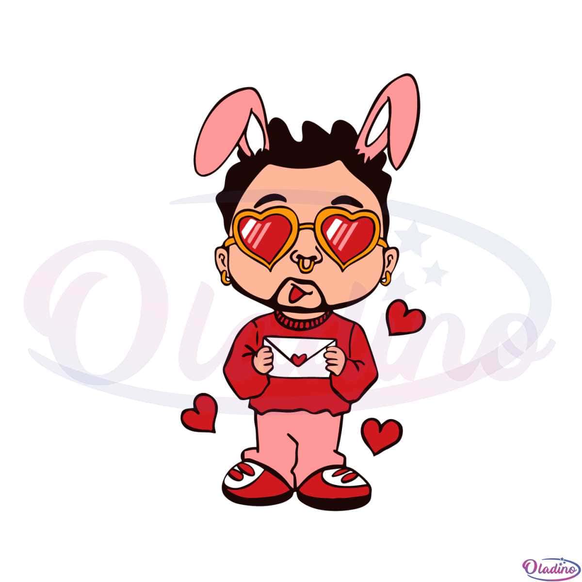 Bad Bunny Funny Gift Graphic Design SVG Digital File