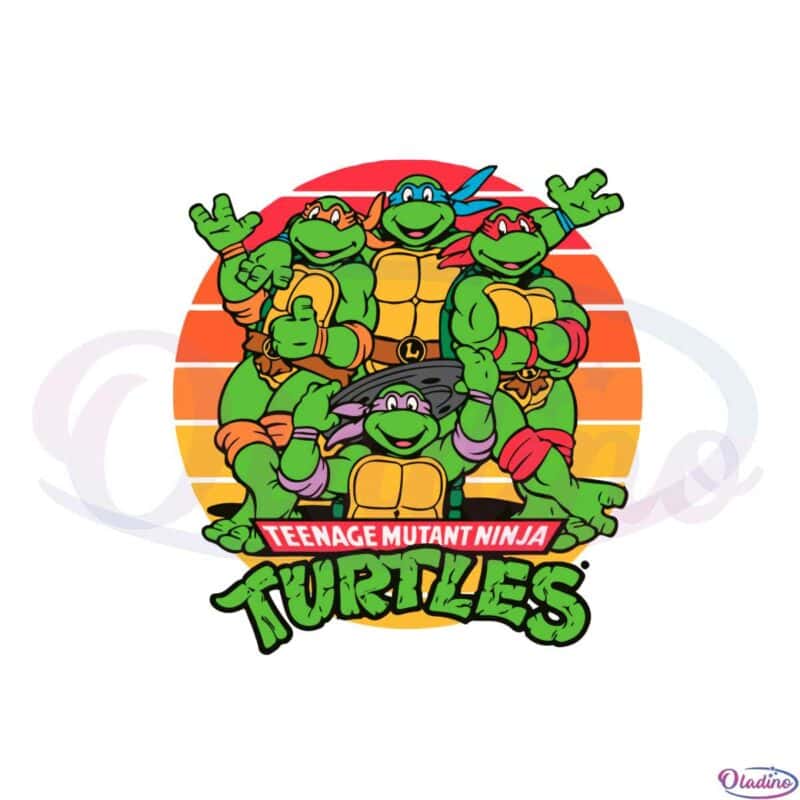 Dude Turtle Ninja SVG, Teenage Mutant Ninja Turtle Dude SVG