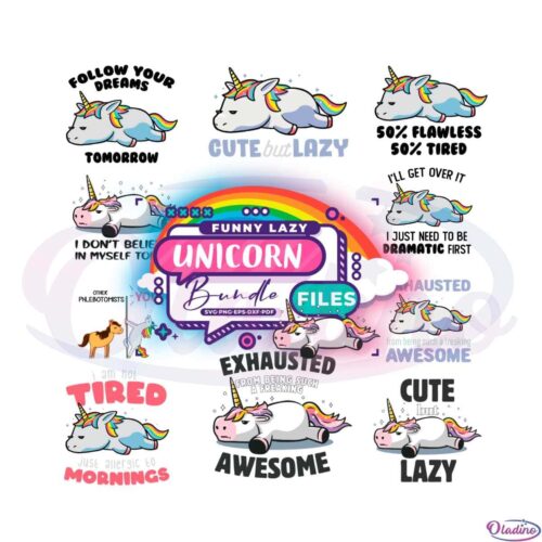 funny-lazy-unicorn-bundle-svg-files-for-cricut-sublimation-files