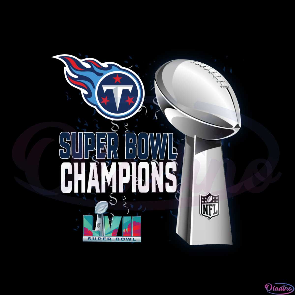 Tennessee Titans Super Bowl Lvii 2023 Champions Png Sublimation Designs