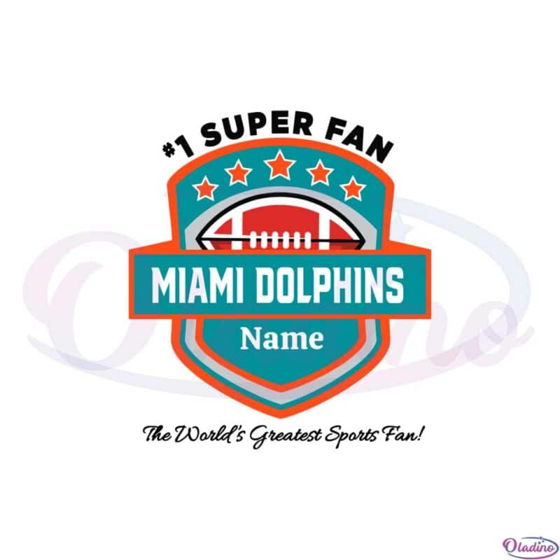 DOLPHINS Half Football Half Player SVG, Miami Dolphins SVG