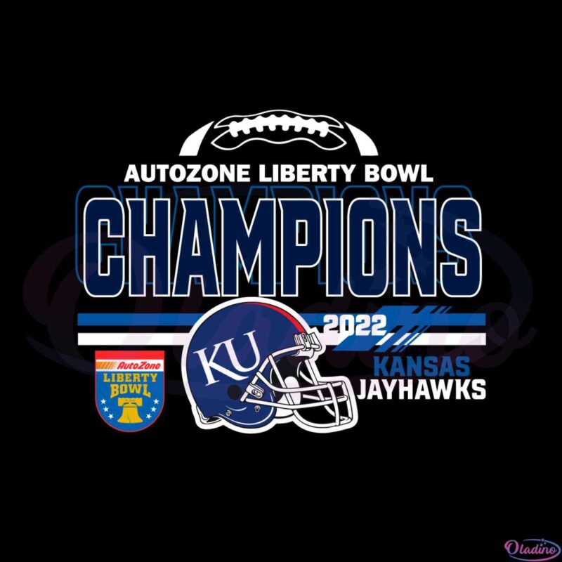 Kansas Jayhawks 2022 Autozone Liberty Bowl Champions Svg