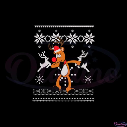 dabbing-reindeer-ugly-christmas-sweater-svg-cutting-files