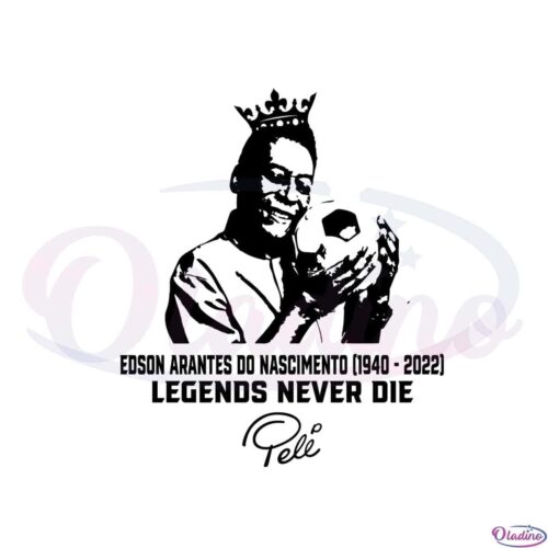 legends-never-die-pele-king-of-football-svg-graphic-designs-files