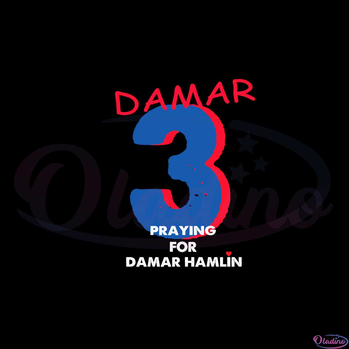 Pray for Hamlin 3 SVG PNG, Damar Hamlin SVG Digital