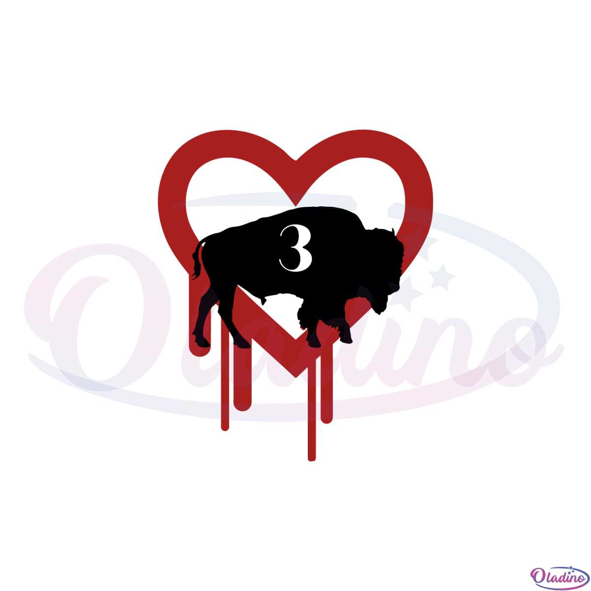 Buffalo Is Hamlin Strong Loves 3 Svg Graphic Designs Files