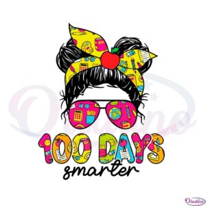 100-days-smarter-bun-hair-svg-files-silhouette-diy-craft