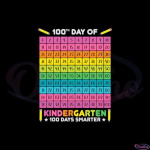 100-days-of-kindergarten-100-days-smarter-svg-cutting-files