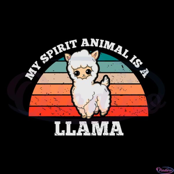 my-spirit-animal-is-a-llama-svg-for-cricut-sublimation-files
