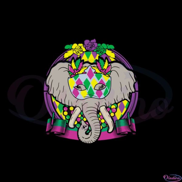 elephant-mardi-gras-mask-cute-svg-graphic-designs-files