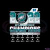 2022 Nfc East Division Champions Philadelphia Eagles Players Svg