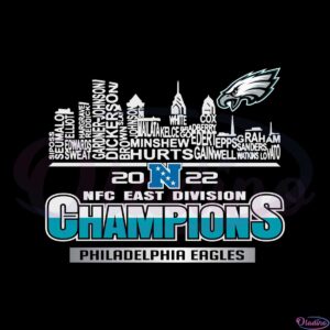 2022-nfc-east-division-champions-philadelphia-eagles-players-svg