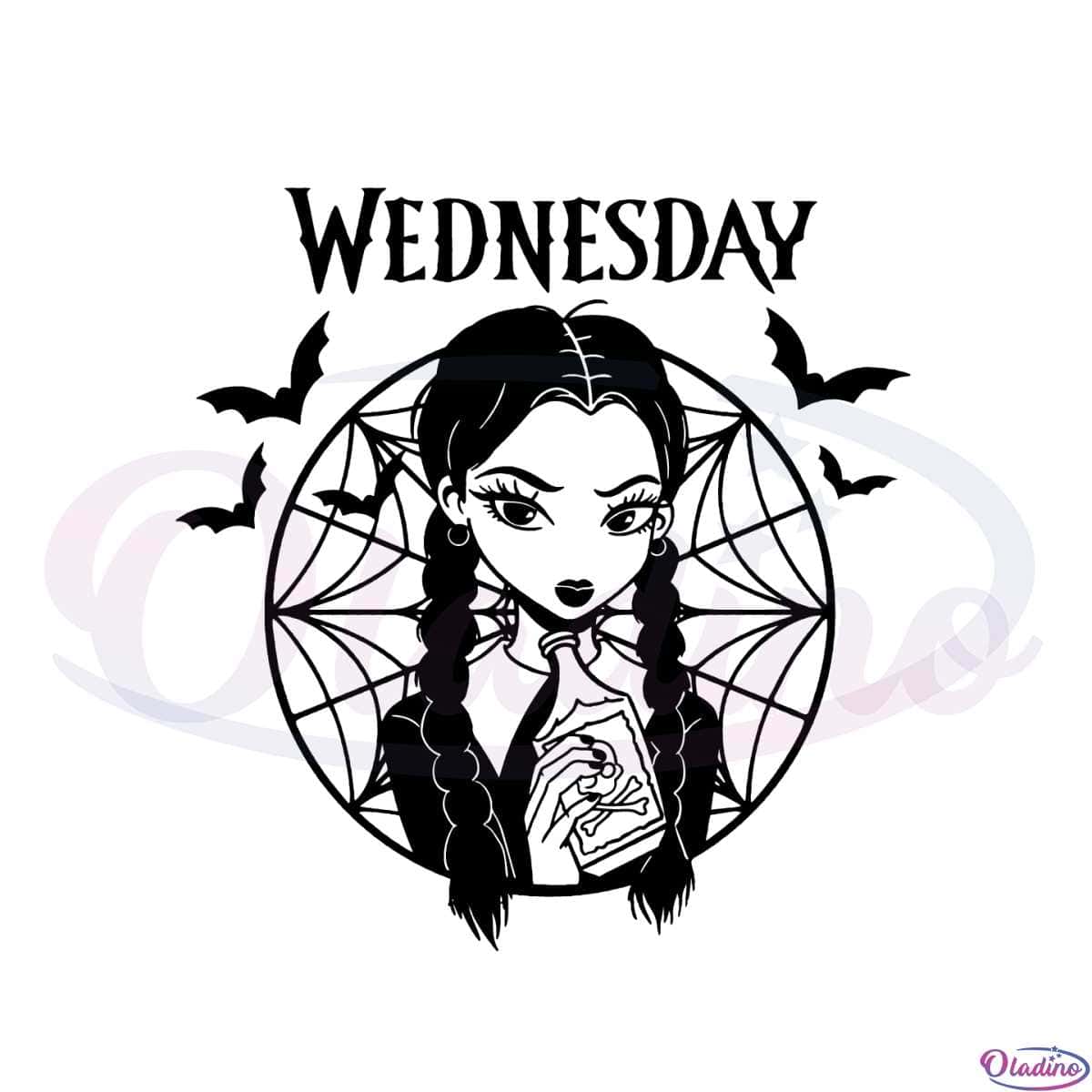 Funny Wednesday Addams Poison Svg Graphic Designs Files