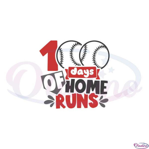 100-days-of-home-runs-baseball-lover-student-svg-cutting-files