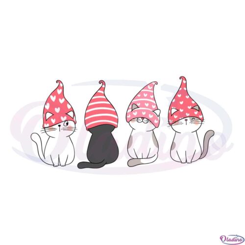 valentine-cat-with-gnome-hat-svg-for-cricut-sublimation-files