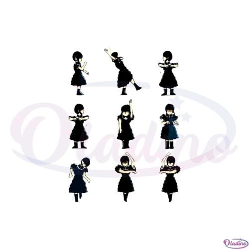 wednesday-addams-freak-dance-svg-for-cricut-sublimation-files