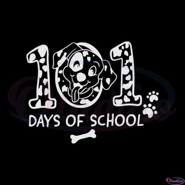 101-days-of-school-dalmatian-dog-100th-day-svg-cutting-files