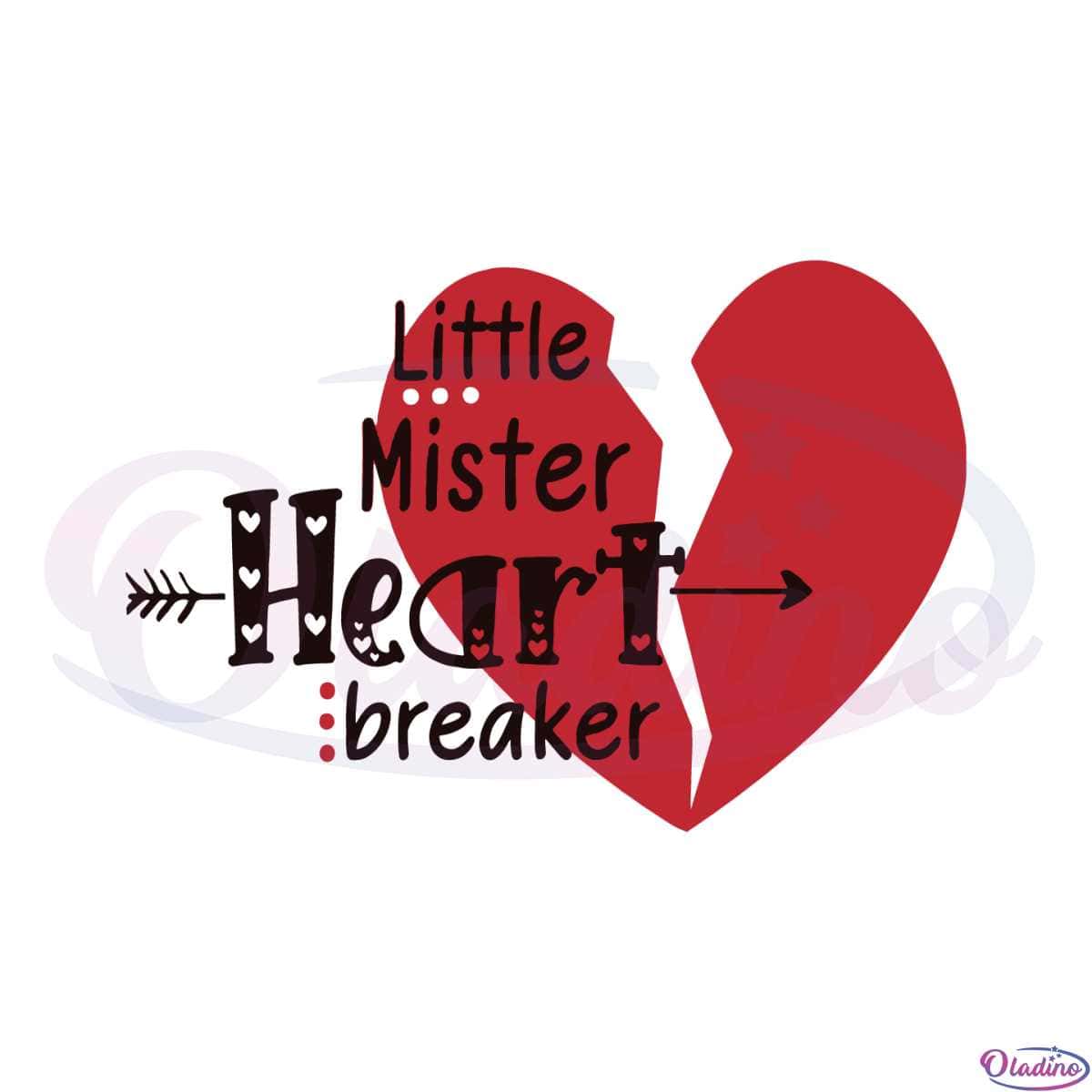 Little Mister heart breaker SVG Files for Cricut Sublimation Files