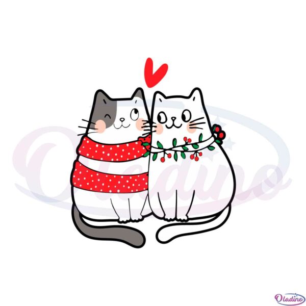 cute-valentine-cats-cat-couple-svg-graphic-designs-files