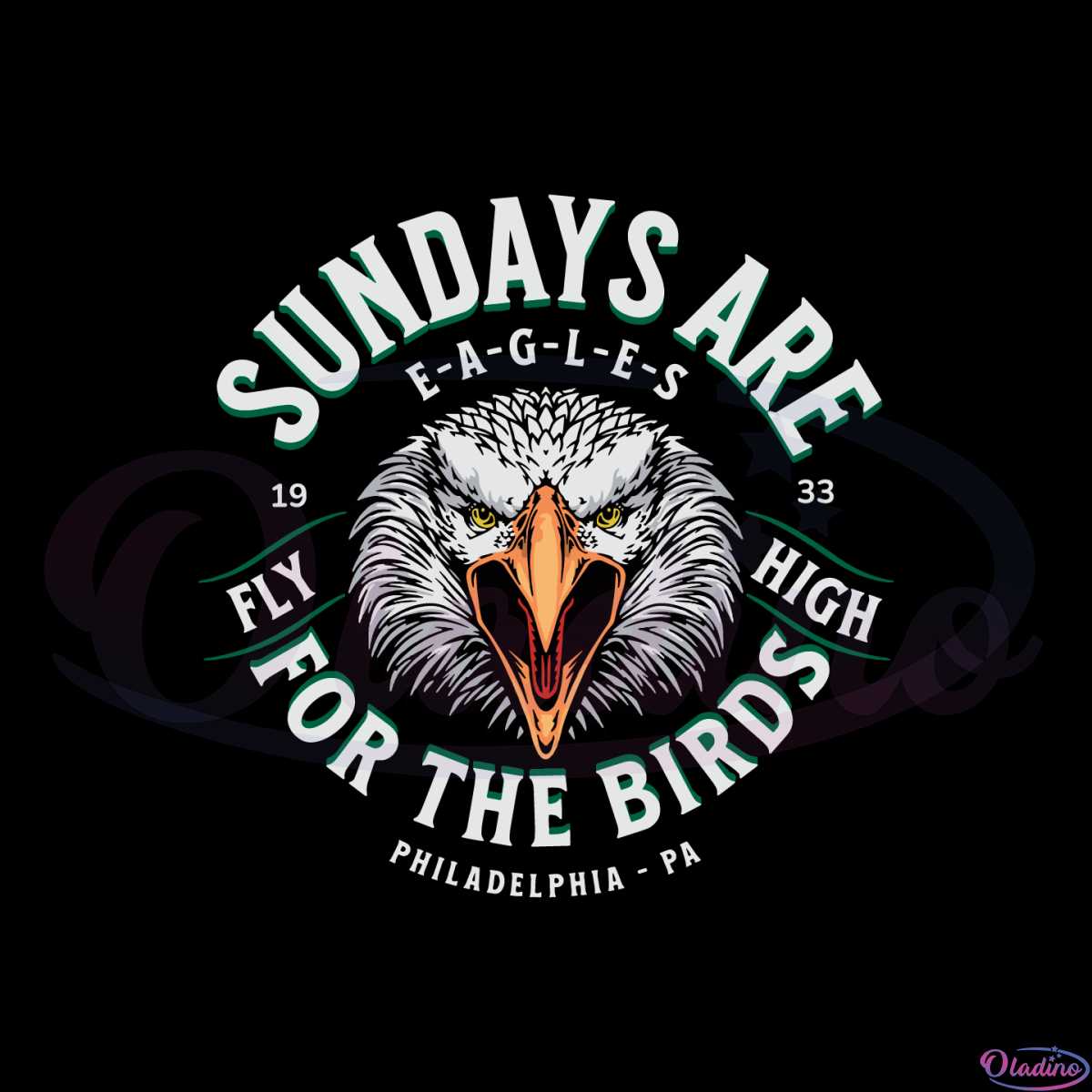 LVII Superbowl Is For The Birds SVG PNG, Retro Eagles Football Svg