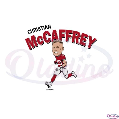 christian-mccaffrey-san-francisco-49ers-football-player-svg