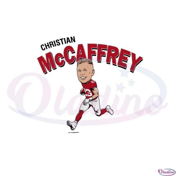 christian-mccaffrey-san-francisco-49ers-football-player-svg