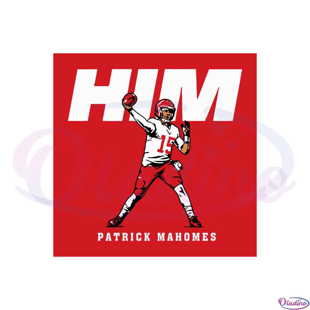 Patrick Mahomes Digital Download, Sublimation graphic