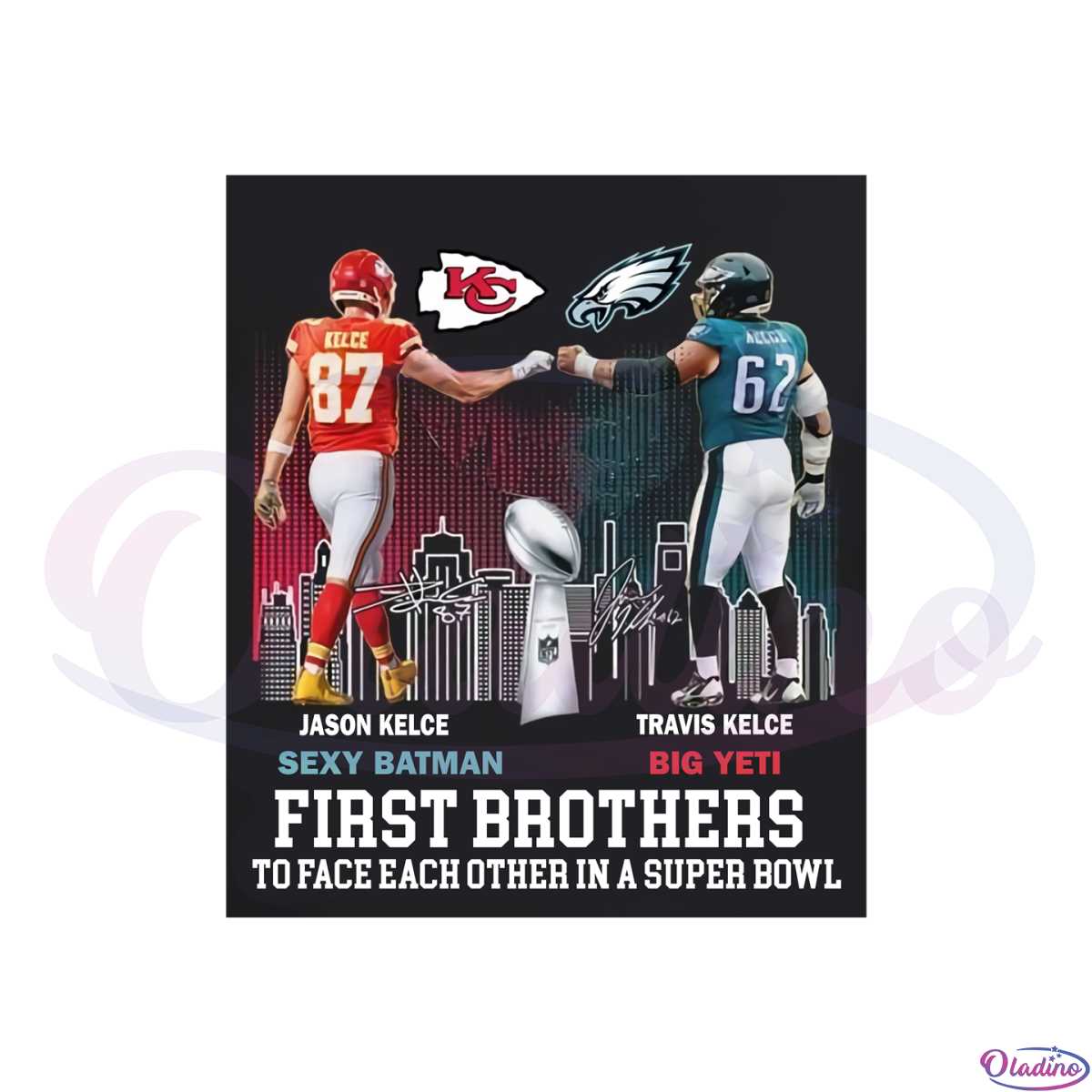 Buy The Kelce Bowl Travis Kelce Jason Kelce Big Yeti Sexy Batman