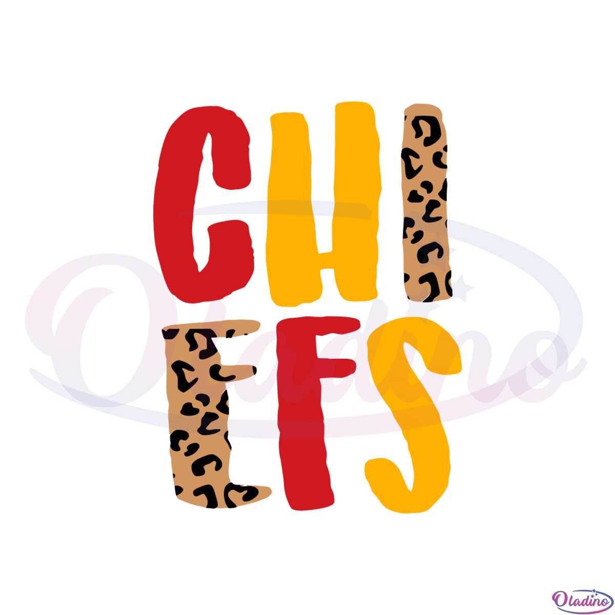 KC Chiefs Leopard Print Football Png For Cricut Sublimation Files