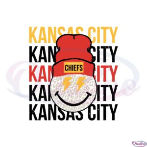 chiefs-smiley-face-leopard-beanie-svg