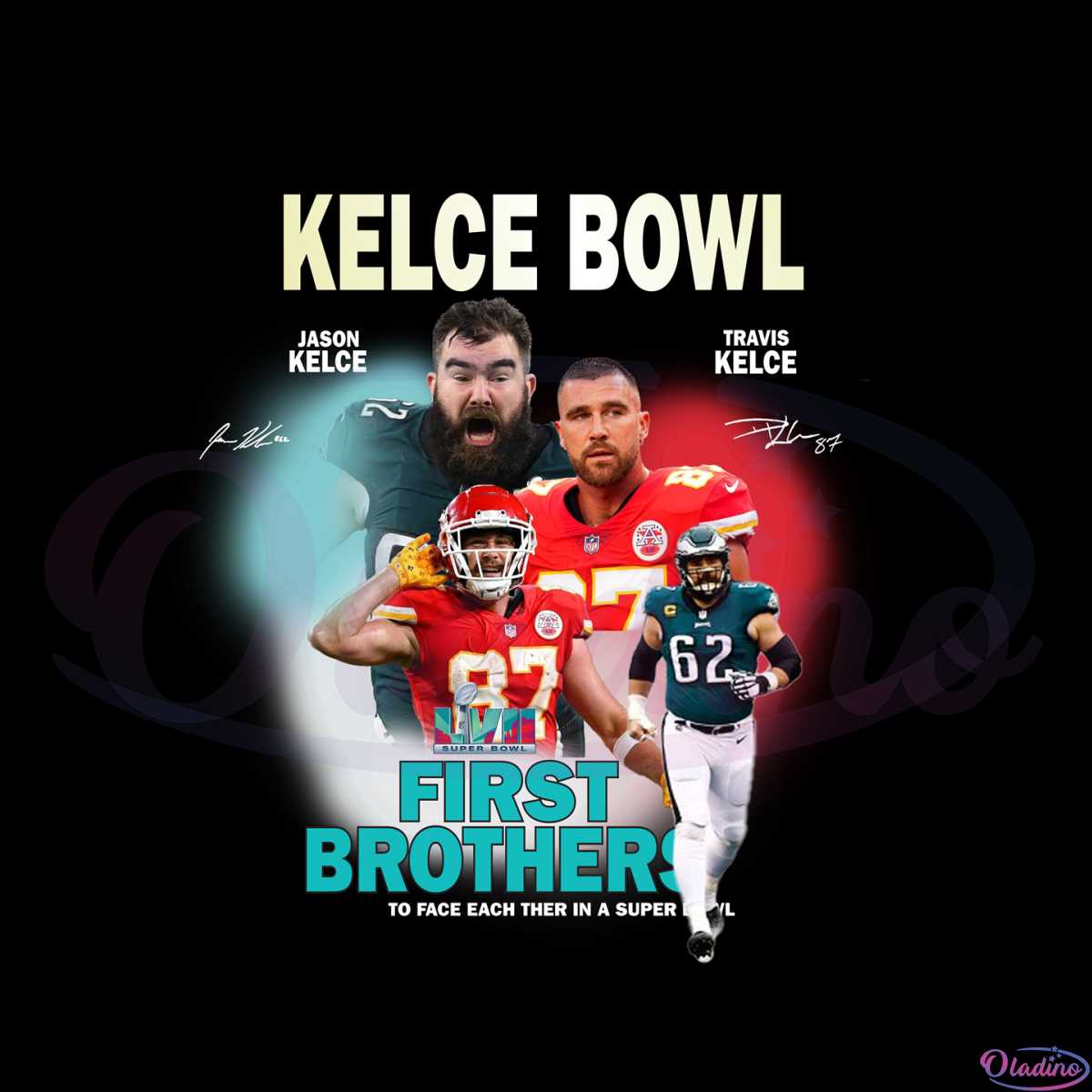 Jason Kelce Vs Travis Kelce First Brothers Super Bowl Png Inspire ...