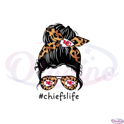 chiefs-leopard-print-messy-bun-png-for-cricut-sublimation-files