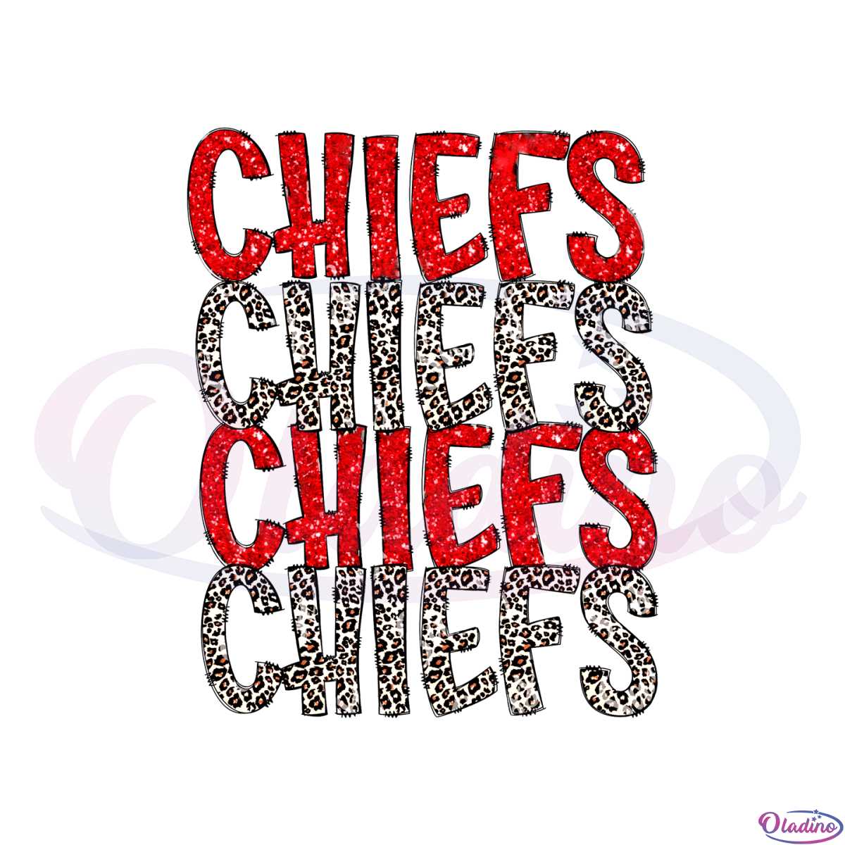 KC Chiefs Red Leopard Sublimation