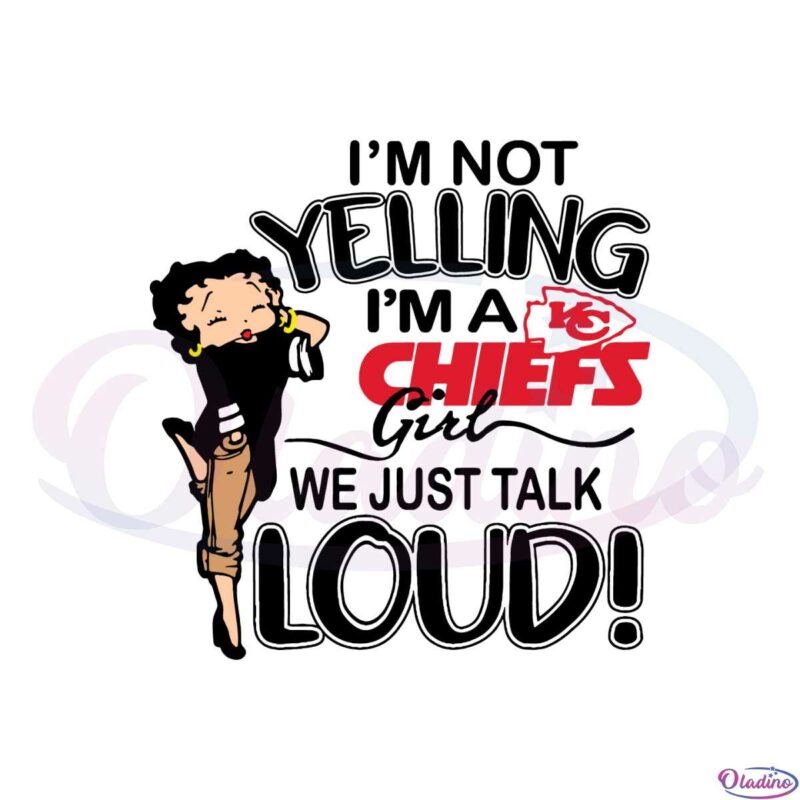 Chiefs Fan Betty Boop Girl SVG Digital Download File 