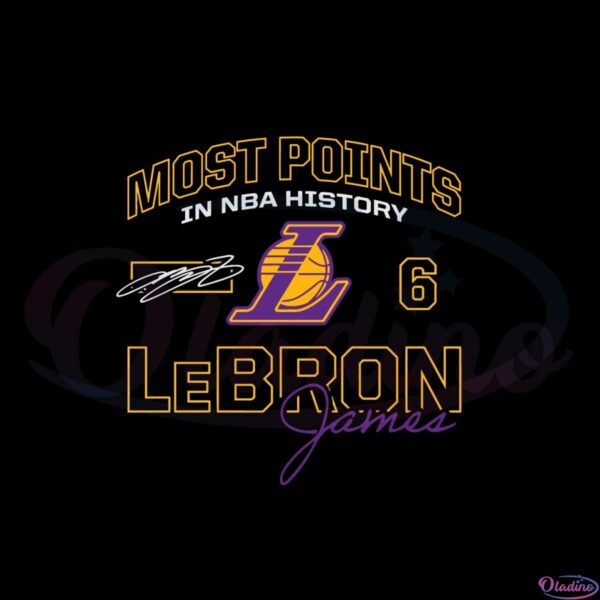 NBA All Time Leading Scorer 38388 Lebron James PNG Sublimation