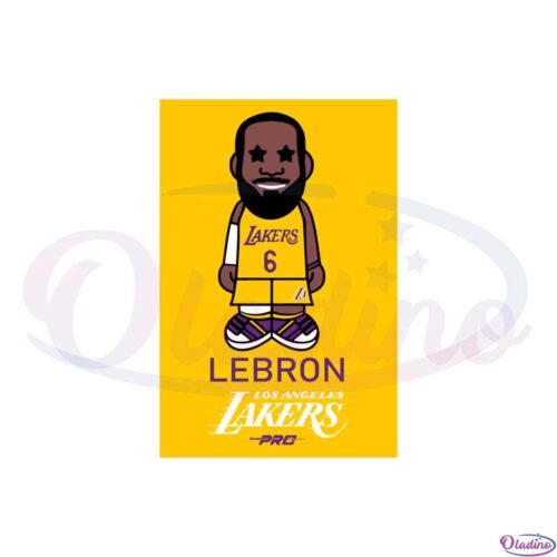 los-angeles-lakers-lebron-james-6-gold-pro-svg-cutting-files