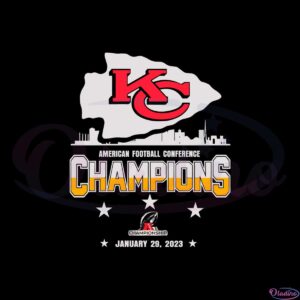 kansas-city-chiefs-skylines-american-football-conference-champions-2023-svg