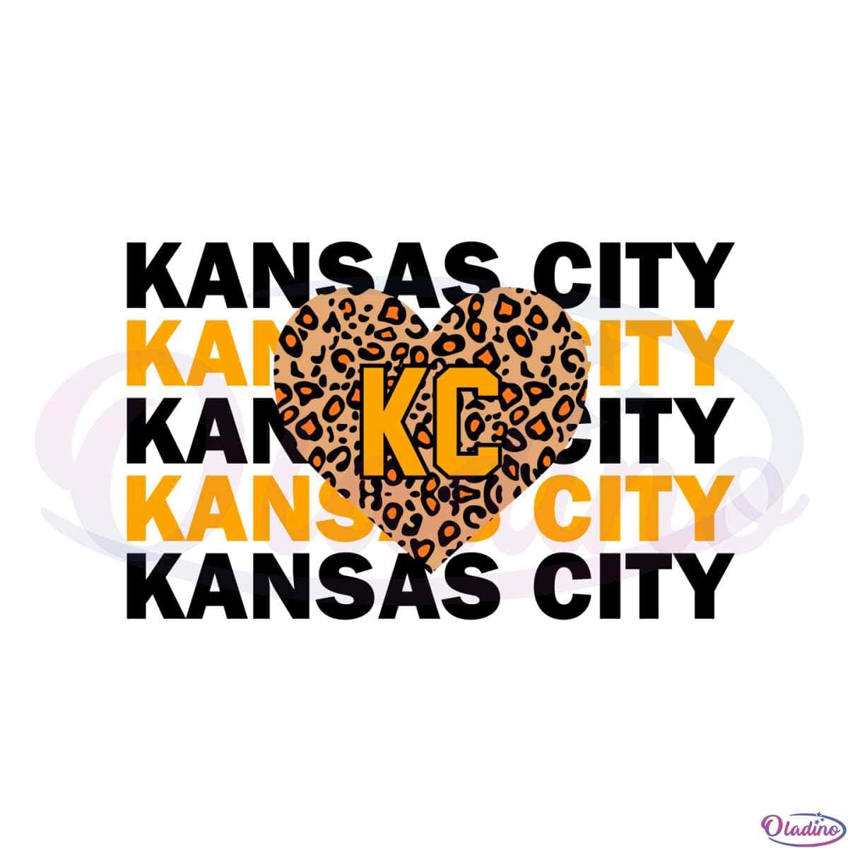 Chiefs Football Heart SVG Kansas City Chiefs NFL Cutting File