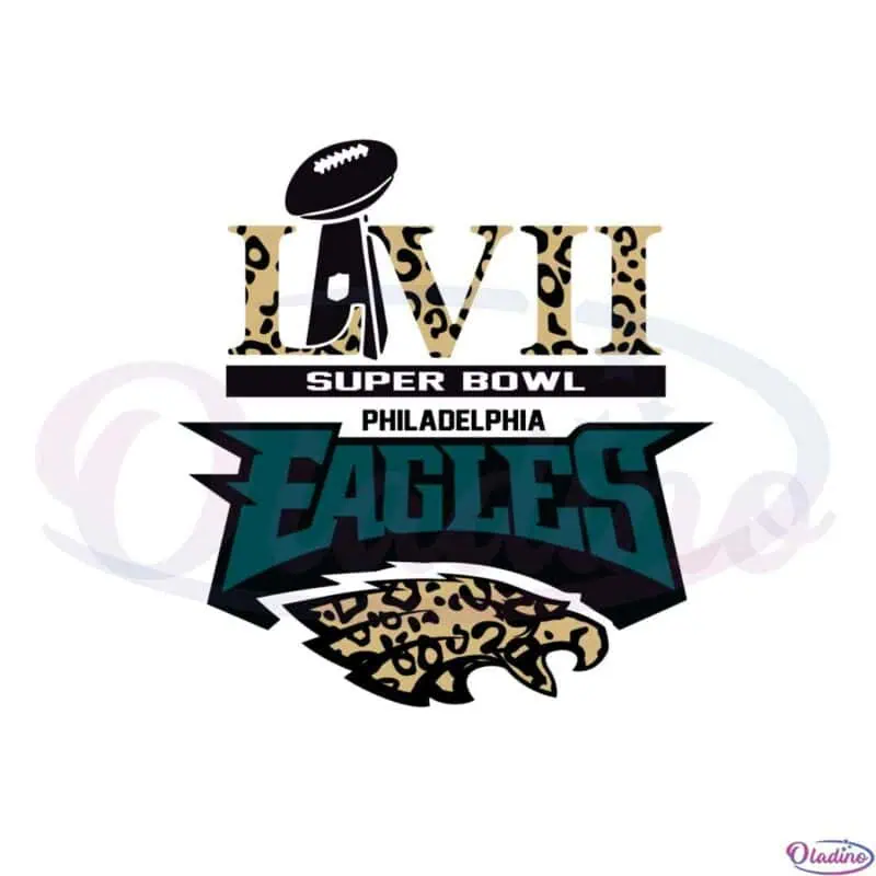 Super Bowl Lvii Philadelphia Eagles Logo Leopart SVG Files - Oladino