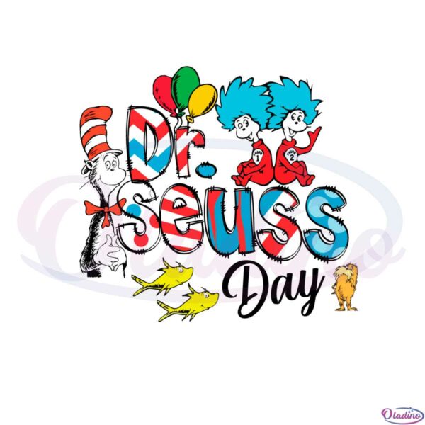 Read Across America Day Dr Suess Day SVG Cutting Files